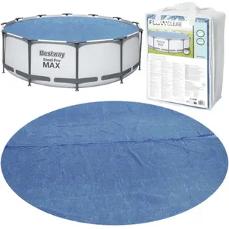 Bestway Zonnezwembadafdekking 366 cm - Verhoogt Temperatuur en Vermindert Vervuiling