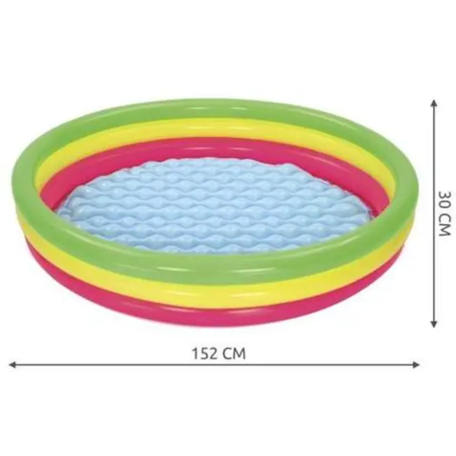 Bestway Opblaasbare Regenboogzwembad - Veilig en Kleurrijk voor Kinderen