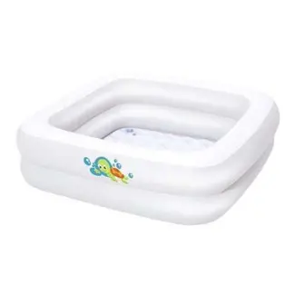 Bestway Opblaasbaar Babybadje 86x86x25 cm - Perfect voor Reizen en Thuis