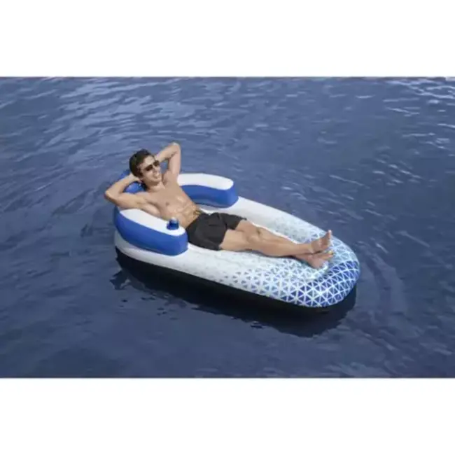 Bestway Opblaasbare Luchtmatras met Rugleuning - Luxe en Comfort in het Water