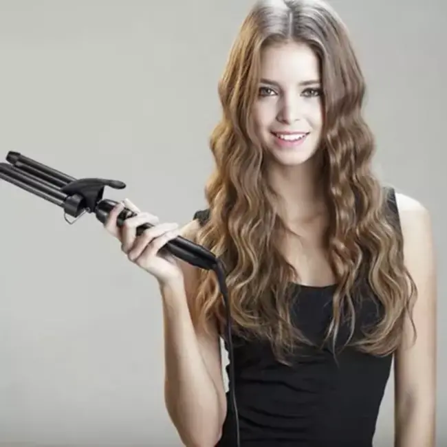 Soulima Haarwaver met LCD-Display - Professionele Golven - Zwart - 37 x 8,5 x 10 cm