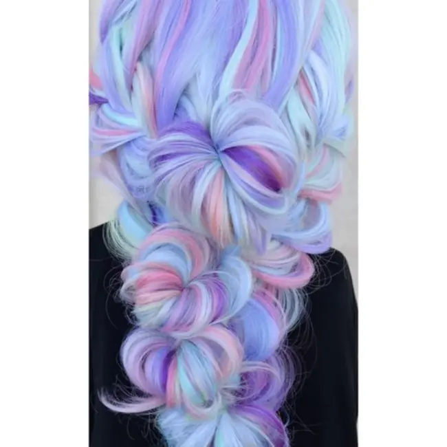 Soulima Synthetische Ombre Haarextensies - Violet/Blauw - 60 cm