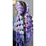 Soulima Synthetische Ombre Haarextensies - Violet/Blauw - 60 cm