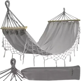 Gardlov Grote Tuinhangmat met Frame 200 x 100 cm - Veilig en Comfortabel - Grijs
