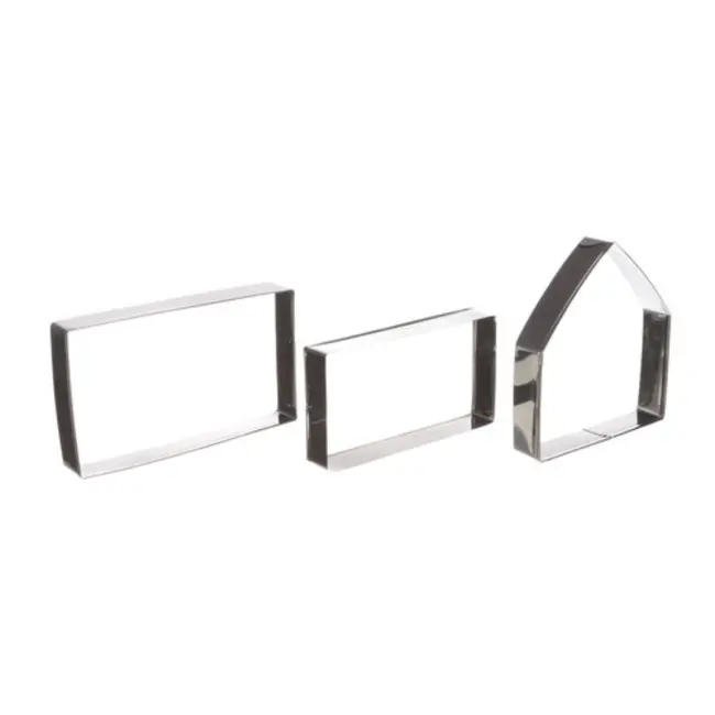 Ruhhy 10-delige Koekjesuitsteekset - Maak je Eigen Gingerbread Huisje