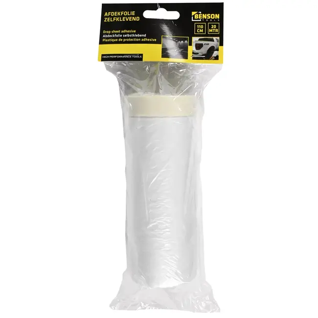 Benson Zelfklevende afdekfolie - 110 cm x 20 m - Bescherming tegen vuil en vocht