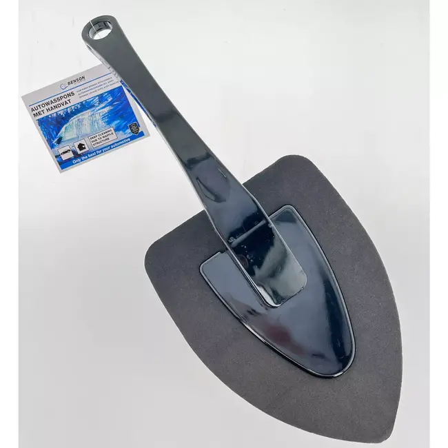 Benson Autospons met handvat - diepe honingraatstructuur - 10 x 15 cm - efficiënt reinigen