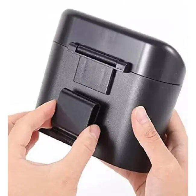 Benson Compact auto afvalbakje - geurdicht en anti-lek - 16 x 6.5 x 13.5 cm - zwart