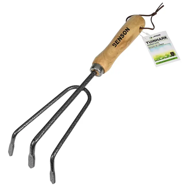 Benson Tuinhark - Houten Handvat - Metalen Kop - 7,5 cm Breed