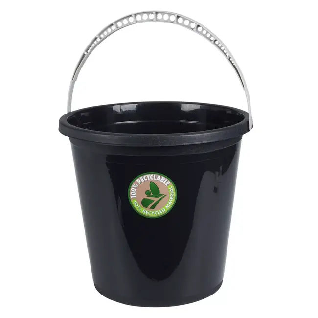 Benson Veelzijdige emmer - 10 liter - antraciet - kunststof hendel