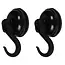 Benson Twee zuignaphaken - zwart - 35 mm - draagkracht tot 2 kg - set van 2