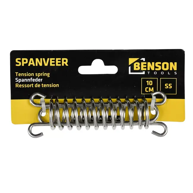 Benson RVS spanveer - 10 cm - Duurzaam en betrouwbaar - Ideaal voor buiten