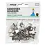 Benson Handdoekhouders - Multifunctionele textiel clips - Zwart - Set van 10 - Rubberen coating