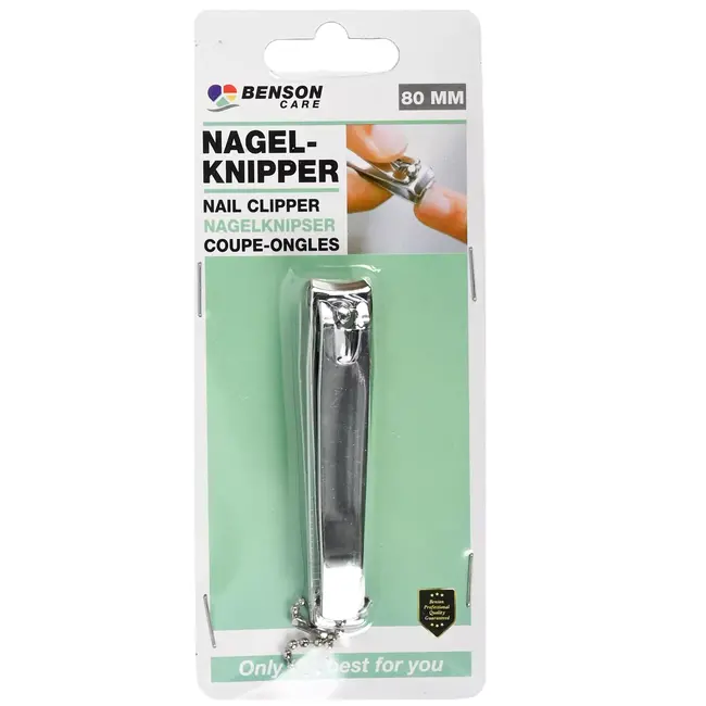 Benson Nagelknipper met vijl en sleutelhanger - Metaal - 80 mm