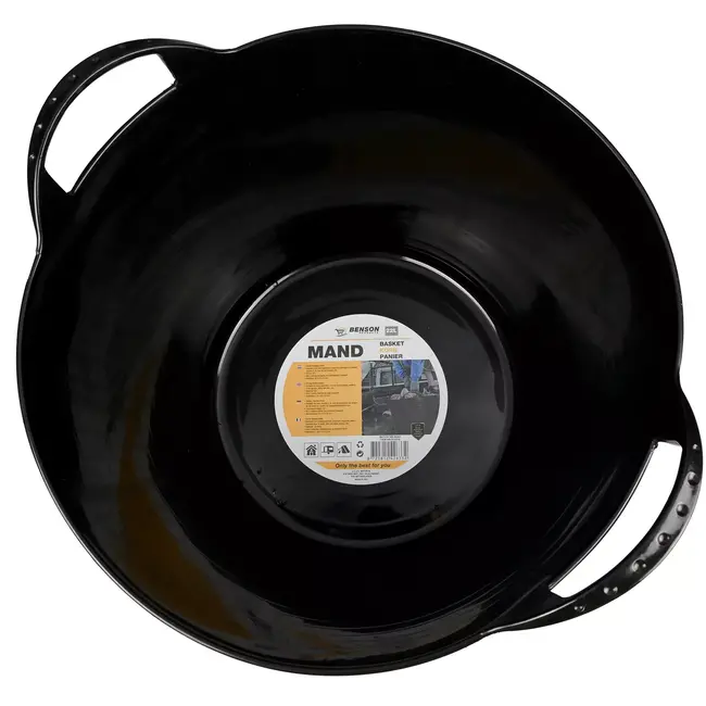 Benson Flexibele opbergmand - 22 liter - zwart - met draaghengsels - veelzijdig gebruik