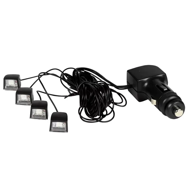 Benson Auto interieur verlichting - 16 kleuren - dimbaar - afstandsbediening - 12V