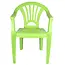 Benson Veilige kinderstoel met armleuningen - groen - 51 cm - kunststof - binnen en buiten