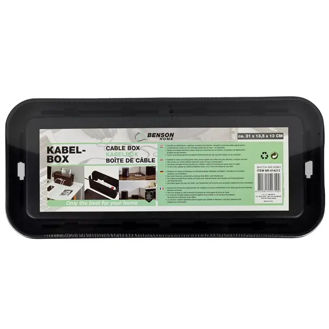 Benson Kabelmanagementbox - Multifunctioneel - 31x13.5x13 cm - Wit - Veilig en Netjes