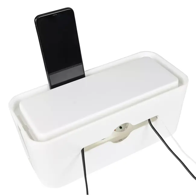 Benson Kabelmanagementbox - multifunctionele deksel - 31x13.5x13 cm - wit
