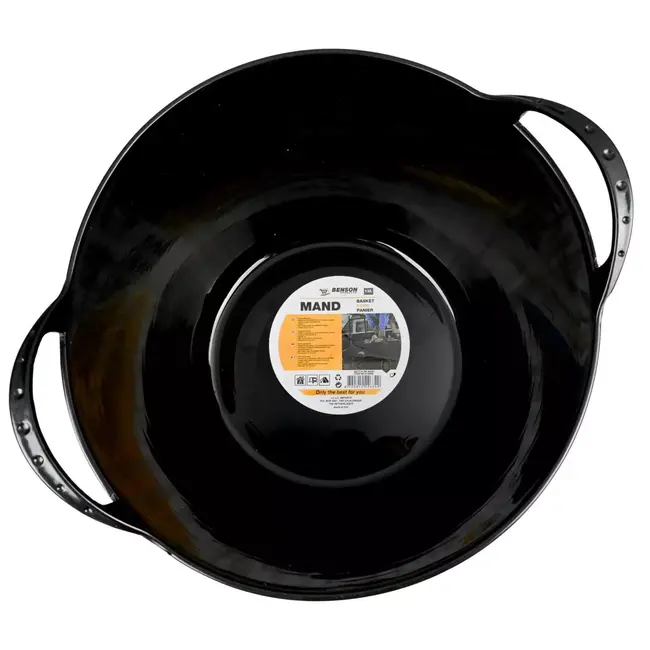 Benson Flexibele opbergmand - 12 liter - zwart - multifunctioneel - met hengsels