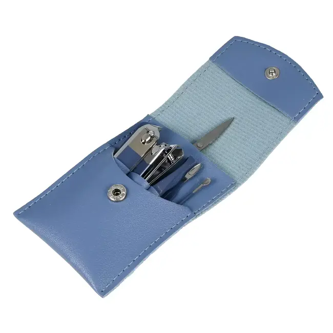 Benson 7-delige manicureset - compact en stijlvol - ideaal voor reis en thuis - blauw