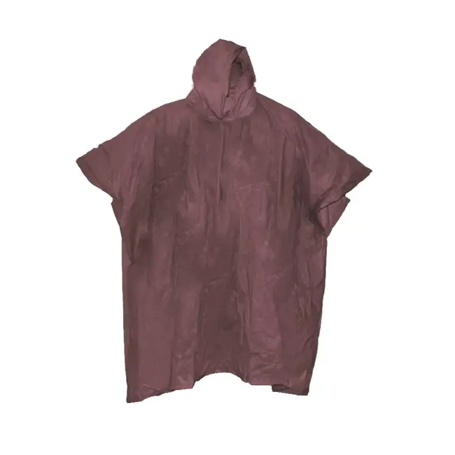 Benson Duurzame regenponcho - lichtgewicht - verstelbare capuchon - bruin