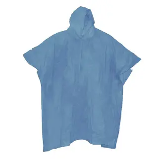 Benson Duurzame Regenponcho Blauw met Capuchon - Lichtgewicht en Herbruikbaar