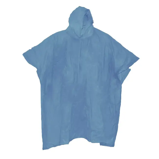 Benson Duurzame regenponcho - lichtgewicht - verstelbare capuchon - blauw