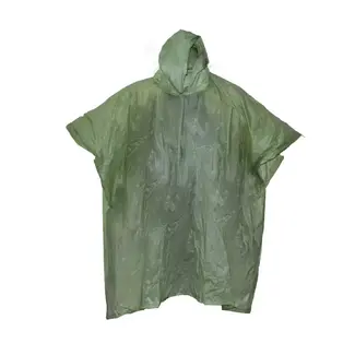 Benson Duurzame groene poncho - lichtgewicht, herbruikbaar, verstelbaar