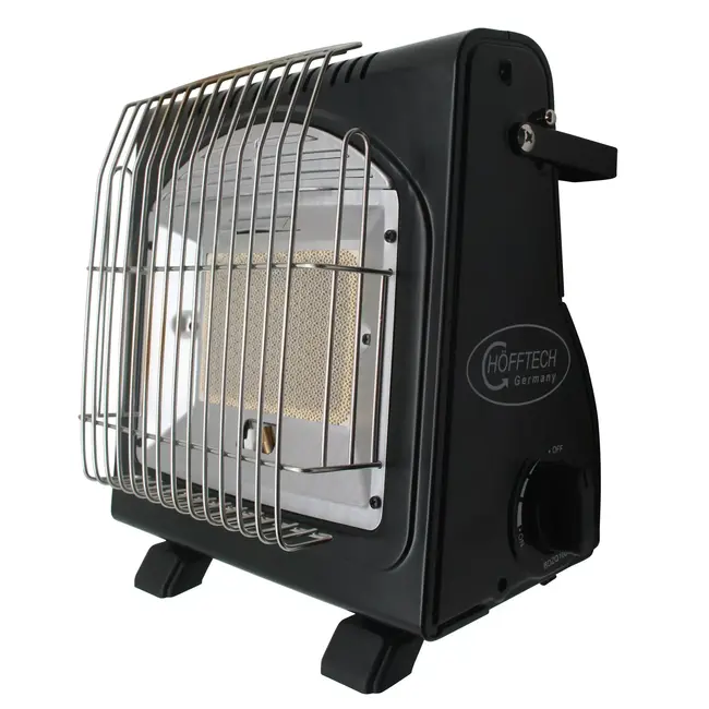 Hofftech 2-in-1 draagbare gasheater en kooktoestel - ideaal voor camping en werkplaats