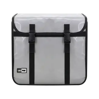 Lastpak Ruime dubbele fietstas - waterafstotend PVC - 46 liter - nardo grijs