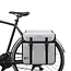 Lastpak Ruime dubbele fietstas - waterafstotend PVC - 46 liter - nardo grijs