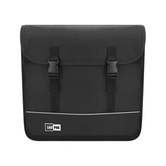 Lastpak Dubbele fietstas - waterafstotend canvas - 35 liter - zwart