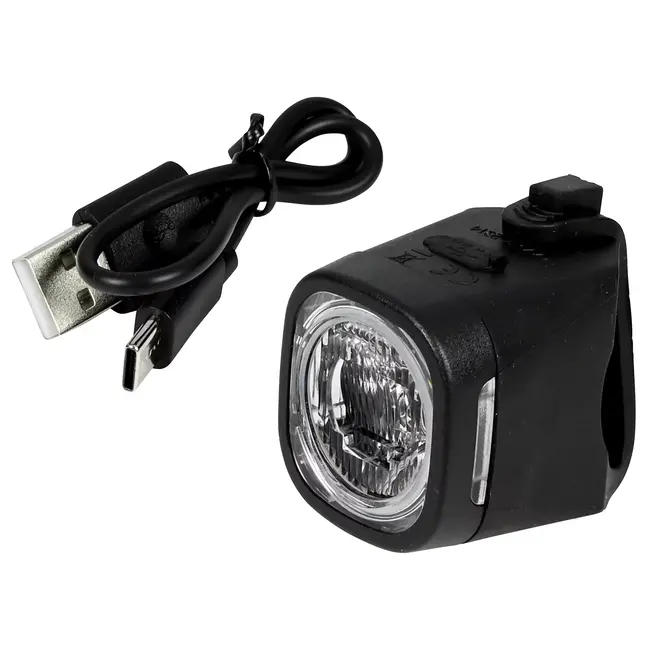 Benson LED Fietslamp USB Oplaadbaar Wit - Veilig en Zichtbaar