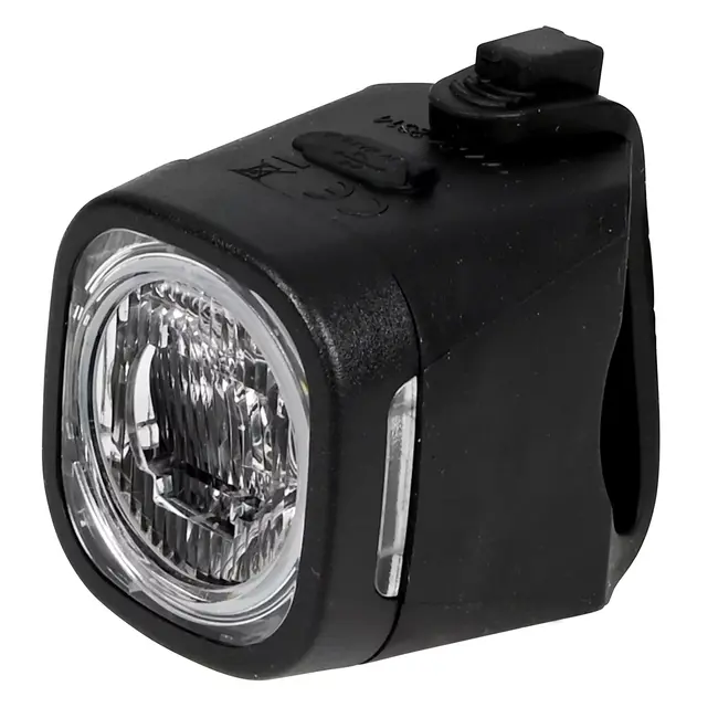 Benson USB-oplaadbare LED-fietslamp - wit - waterbestendig - 3 verlichtingsmodi