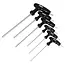 Benson Inbus T-sleutelset - 6-delig - Chroom vanadium staal - T-handgreep - Diverse maten