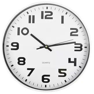 Benson Moderne wandklok - minimalistisch design - Ø30 cm - wit Benson Moderne wandklok - minimalistisch design - Ø30 cm - wit