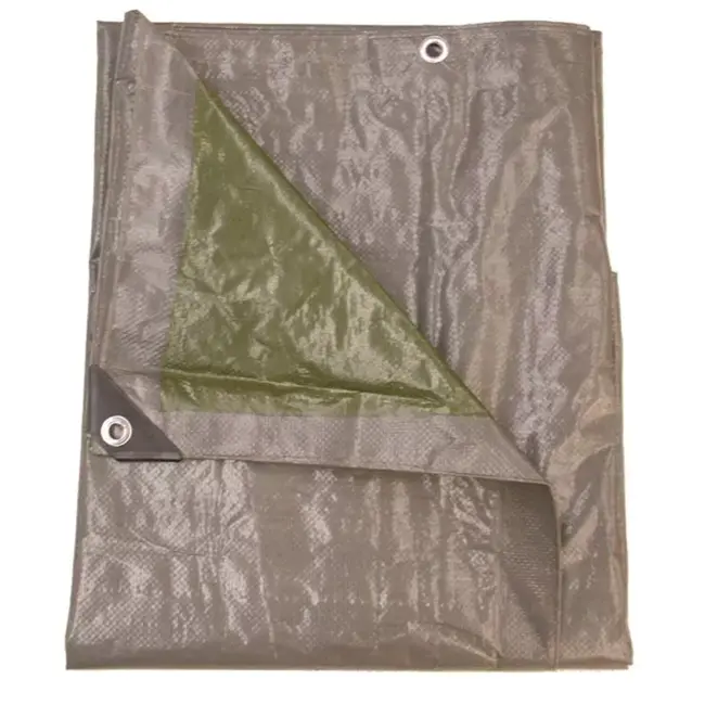 Talen Tools Afdekzeil 140gr/m2 5x8m - Duurzaam, Grijs/Groen
