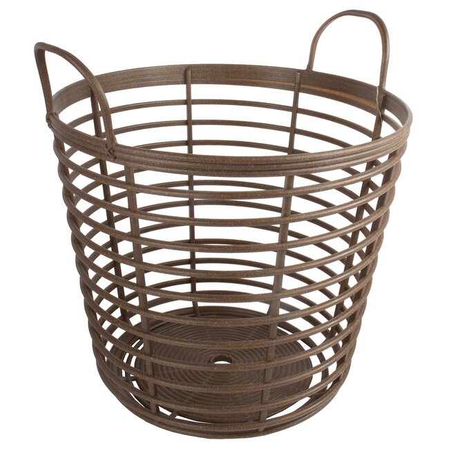 Talen Tools Mand Eco 40L Bruin Hout/PP - Robuust en Stijlvol