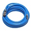 Hofftech Compressor luchtslang set - textiel versterkt - 10 meter - blauw - 20 bar werkdruk