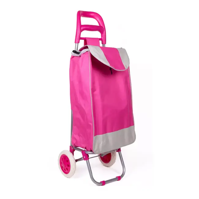Benson Boodschappentrolley - Opvouwbaar - Waterdicht - 40 liter - Roze