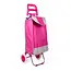 Benson Boodschappentrolley - Opvouwbaar - Waterdicht - 40 liter - Roze