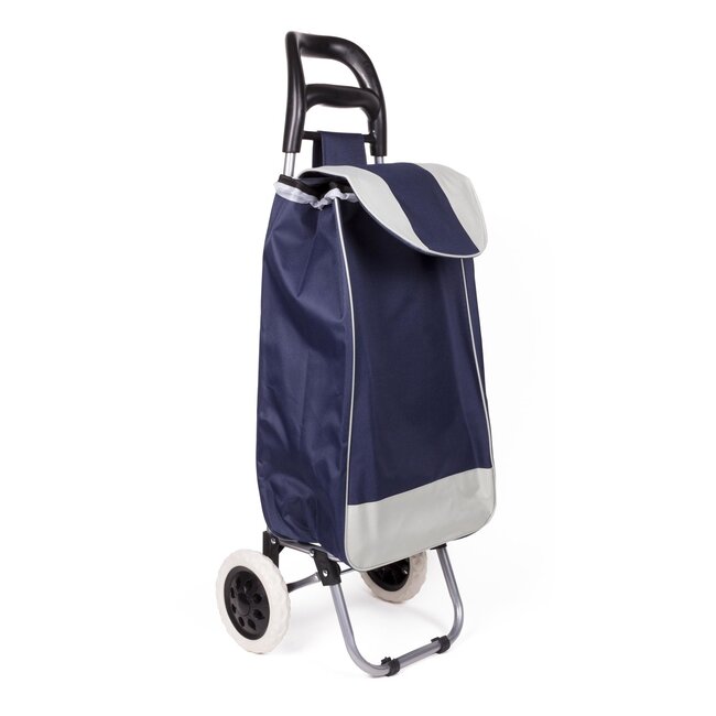 Benson Boodschappentrolley - waterdicht - opvouwbaar - 40 liter - blauw