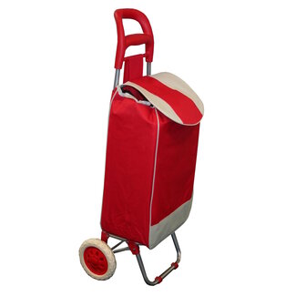 Benson Boodschappentrolley - Waterdicht - Opvouwbaar - 40L - Rood - 96x34x21 cm