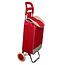 Benson Boodschappentrolley - Waterdicht - Opvouwbaar - 40L - Rood - 96x34x21 cm
