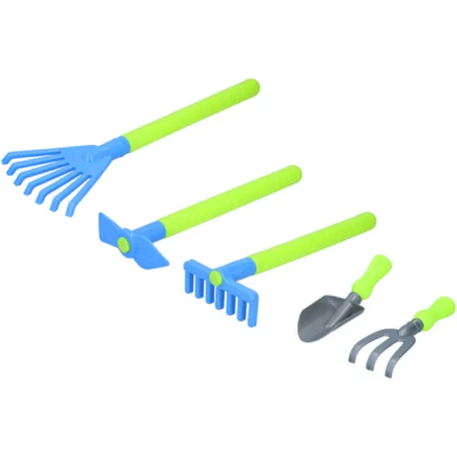Kinzo 5-delige kindertuingereedschap set - educatief en duurzaam - stimuleert creativiteit en leren