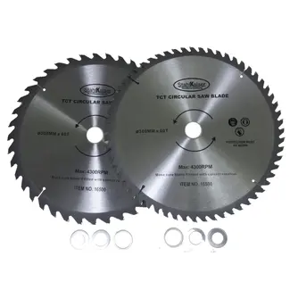 StahlKaiser Cirkelzaagbladen set - Ø 300 mm - 40/60 tanden - Inclusief verloopringen - Veelzijdig gebruik