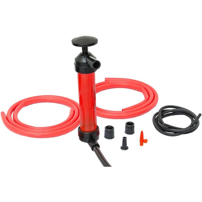 Benson Veelzijdige overhevelings- en luchtpomp set - rood - compact en duurzaam