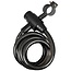 Stahlex Kabelslot - 1.2 meter - 12 mm - met houder - zwart - spatwaterdicht