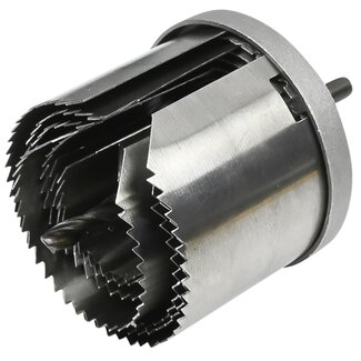 Benson 7-delige gatenzaag set - Ø 26-63 mm - extra gehard staal - snelspan-inzetzaagbladen